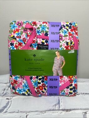 Kate Spade Floral Print Two Piece Summer Pyjama Set